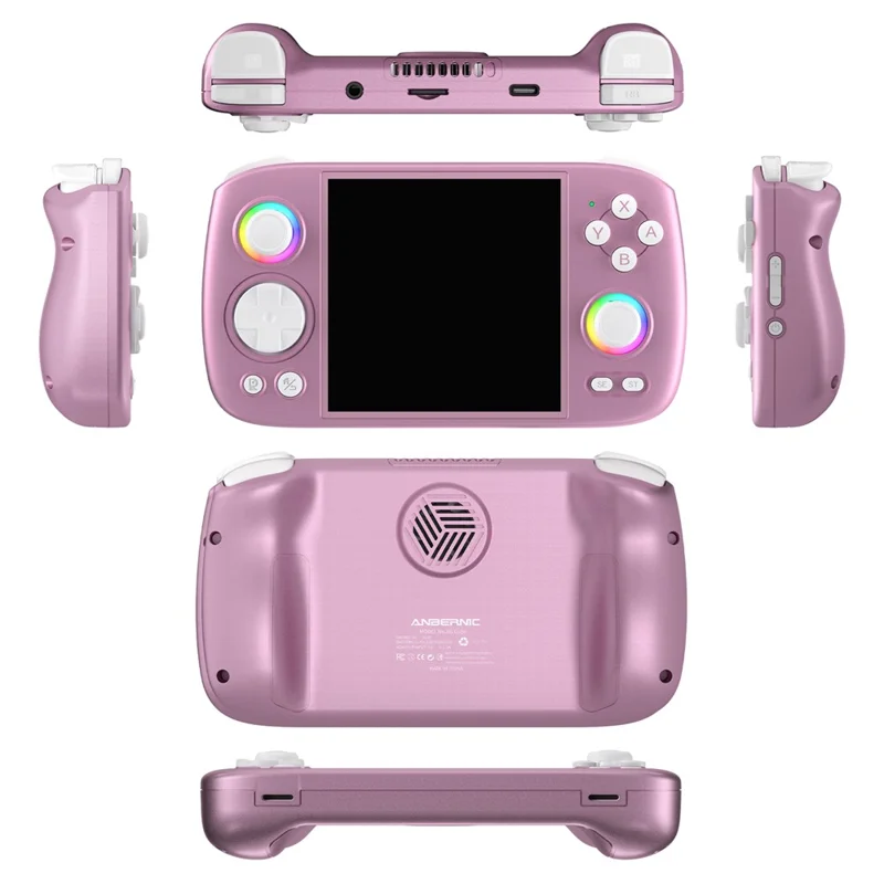 ANBERNIC RG Cube 3,95 inch IPS-scherm Draagbare Handheld Gameconsole, met 128 TF-kaart - Paars