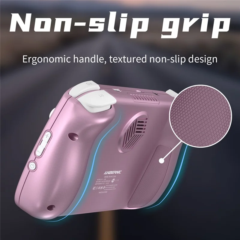 ANBERNIC RG Cube 3,95 inch IPS-scherm Draagbare Handheld Gameconsole, met 128 TF-kaart - Paars