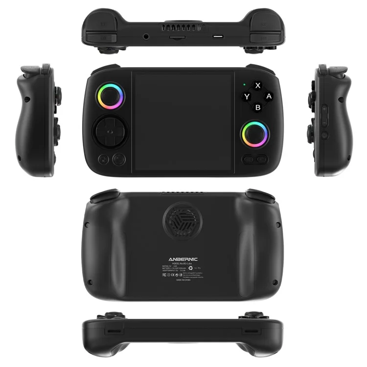 ANBERNIC RG Cube Wireless Gamepad 3.95-inch IPS Screen Handheld Gaming Console, without TF Card - Black