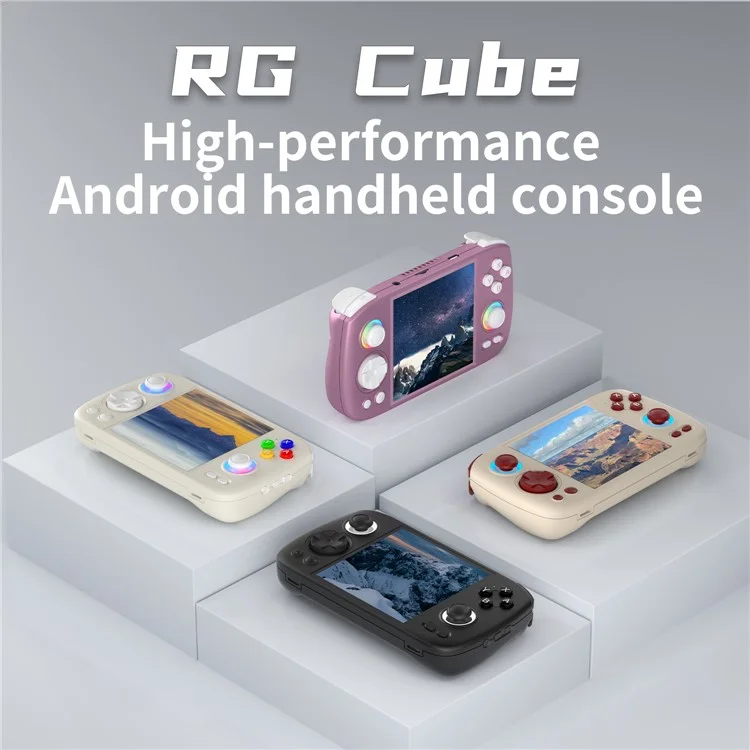 ANBERNIC RG Cube Wireless Gamepad 3.95-inch IPS Screen Handheld Gaming Console, without TF Card - Black