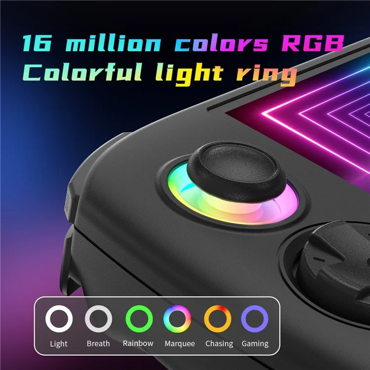 ANBERNIC RG Cube Wireless Gamepad 3.95-inch IPS Screen Handheld Gaming Console, without TF Card - Black