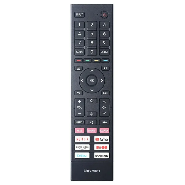 ERF3M80H Remote Control for Hisense TV Replacement ABS Handheld Controller
