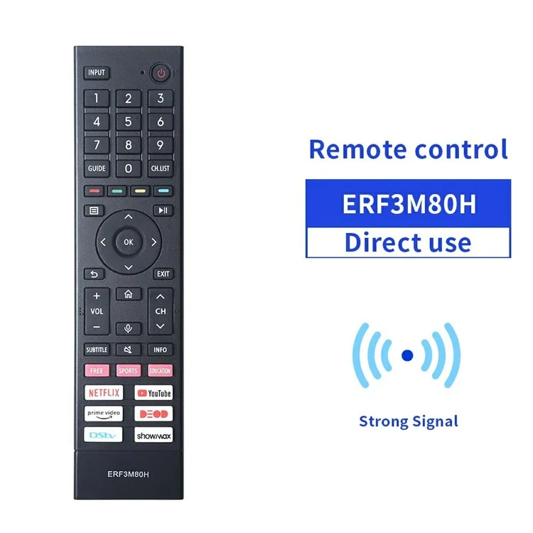 ERF3M80H Remote Control for Hisense TV Replacement ABS Handheld Controller