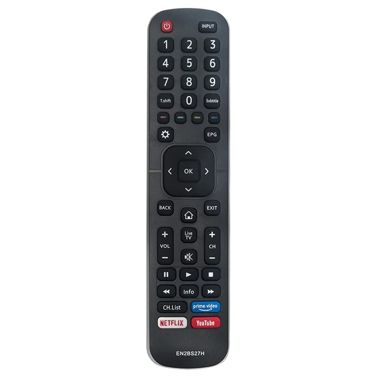 EN2BS27H Para televisor Hisense Control remoto de plástico Reemplazo de control remoto de TV