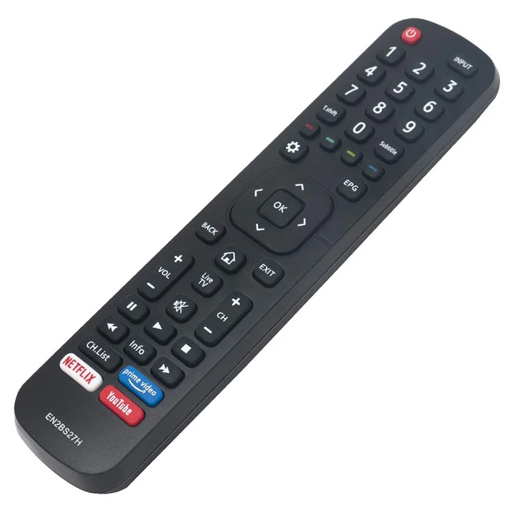 EN2BS27H Para televisor Hisense Control remoto de plástico Reemplazo de control remoto de TV