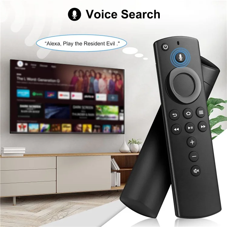 L5B83H For Amazon Fire TV Stick Ergonomic Remote Controller with Voice Function