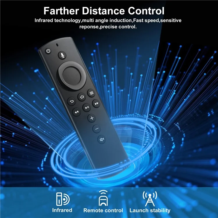 L5B83H For Amazon Fire TV Stick Ergonomic Remote Controller with Voice Function