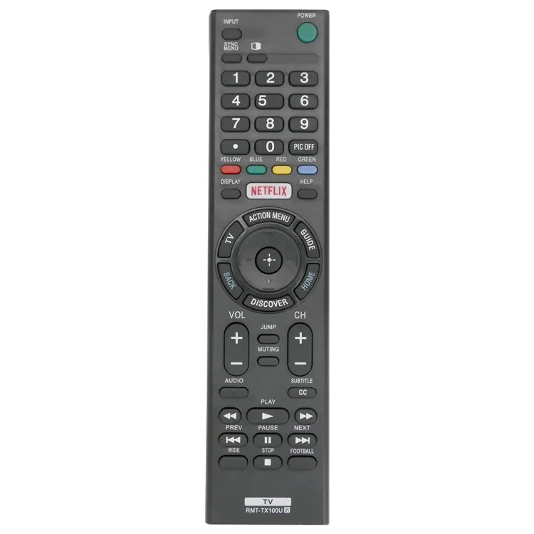 RMT-TX100U For Sony Television Ergonomic ABS Handheld Remote Controller