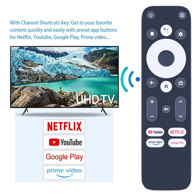 Para Mecool KM2 Plus TV Set-Top Box Controlador Remoto Ergonômico com Função de Voz