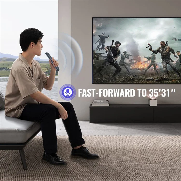 Para Mecool KM2 Plus TV Set-Top Box Controlador Remoto Ergonômico com Função de Voz