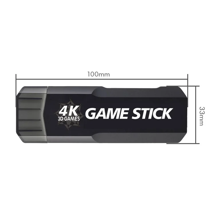 AMPOWN GD10 64G Memory HD Game Stick Wireless Gamepad Double Game Console, English Version