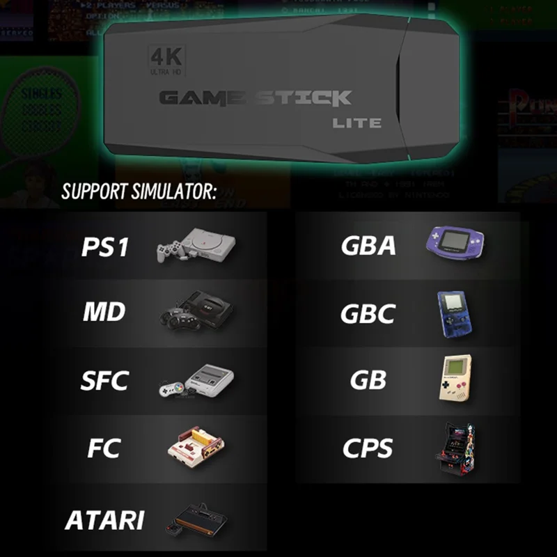 DATA FROG Home Wireless Game Stick with 1 Joystick Game Controller Rocker Gamepad