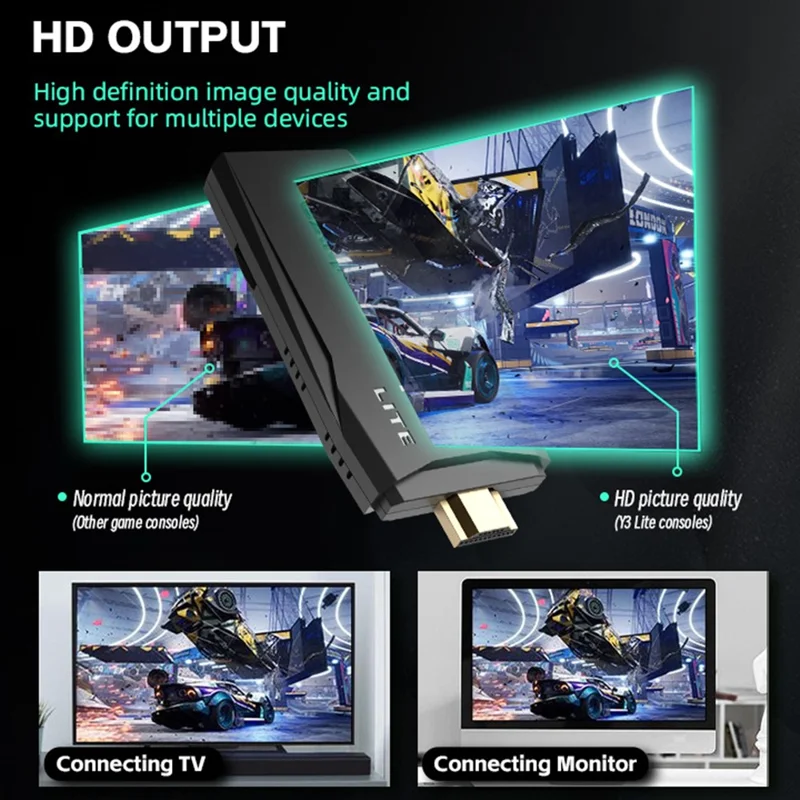 DATA FROG Home Wireless Game Stick with 1 Joystick Game Controller Rocker Gamepad