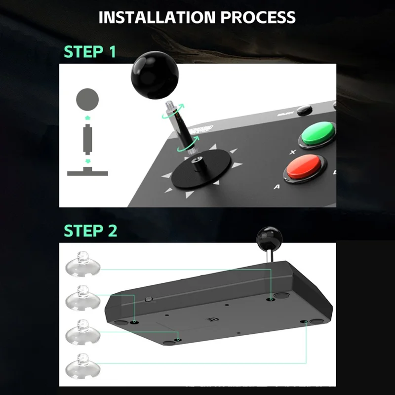 DATA FROG Home Wireless Game Stick with 1 Joystick Game Controller Rocker Gamepad