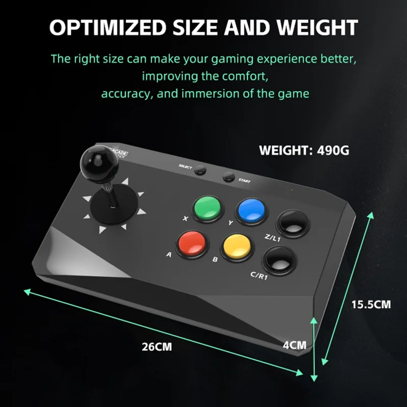 DATA FROG Home Wireless Game Stick with 1 Joystick Game Controller Rocker Gamepad
