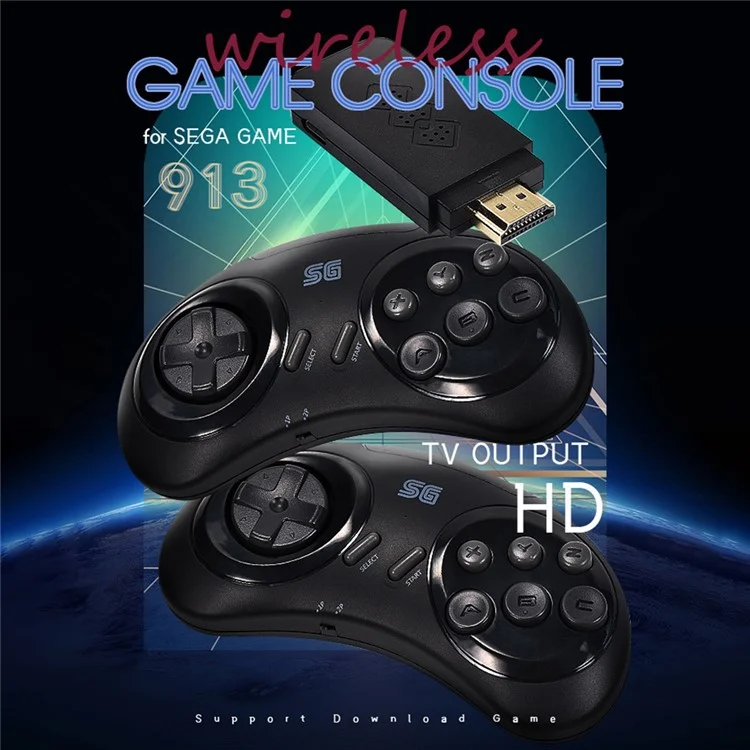 DATA FROG Y2 SG HD TV Videospielkonsole Doppelter kabelloser Gamepad, 4G Speicherkarte / 1900 Spiele