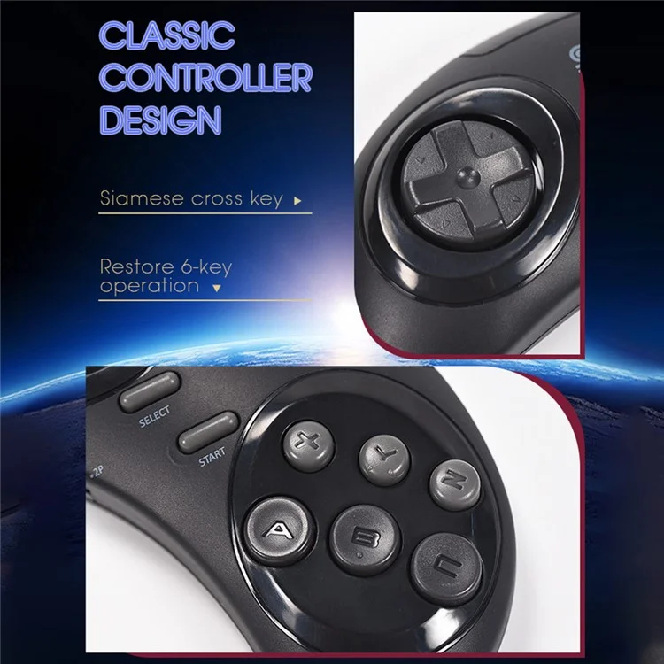DATA FROG Y2 SG HD TV Videospielkonsole Doppelter kabelloser Gamepad, 4G Speicherkarte / 1900 Spiele