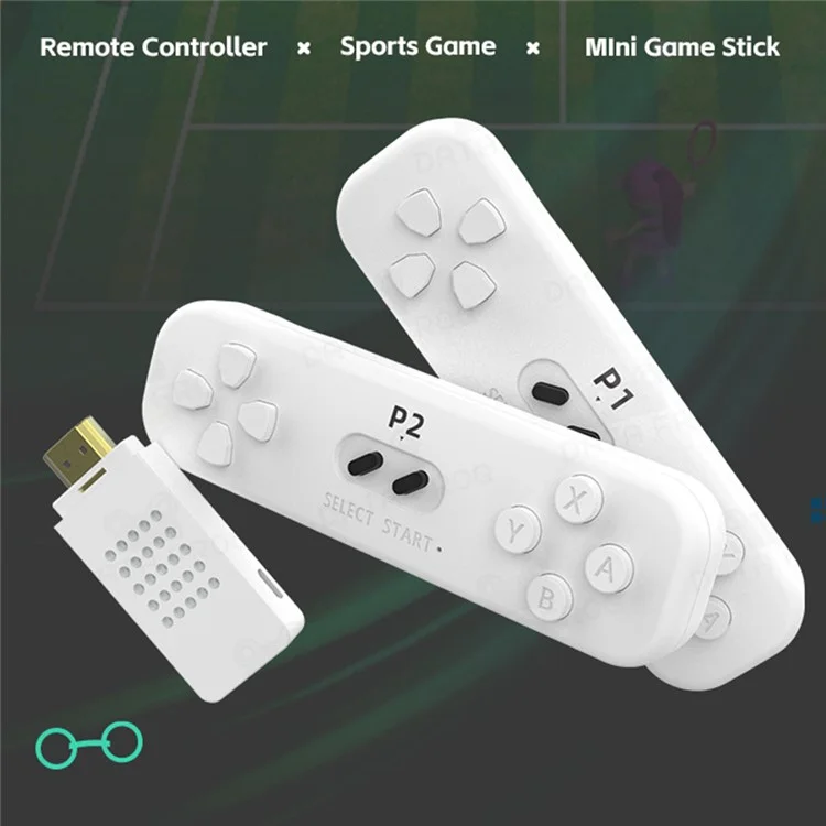 DATA FROG Y2 FIT Eingebautes 1086 Spiele HD-TV-Videospielstick Doppelter kabelloser Gamepad