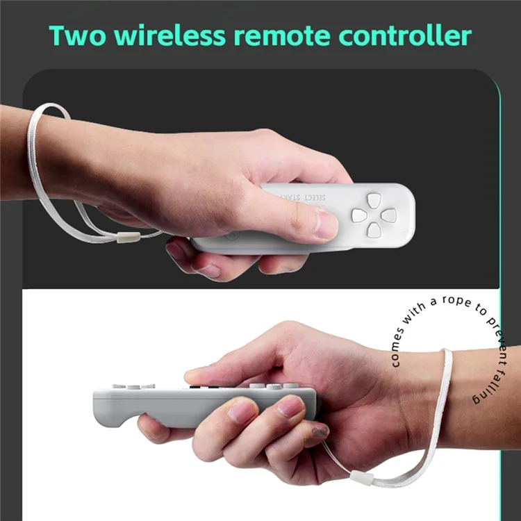 DATA FROG Y2 FIT Eingebautes 1086 Spiele HD-TV-Videospielstick Doppelter kabelloser Gamepad