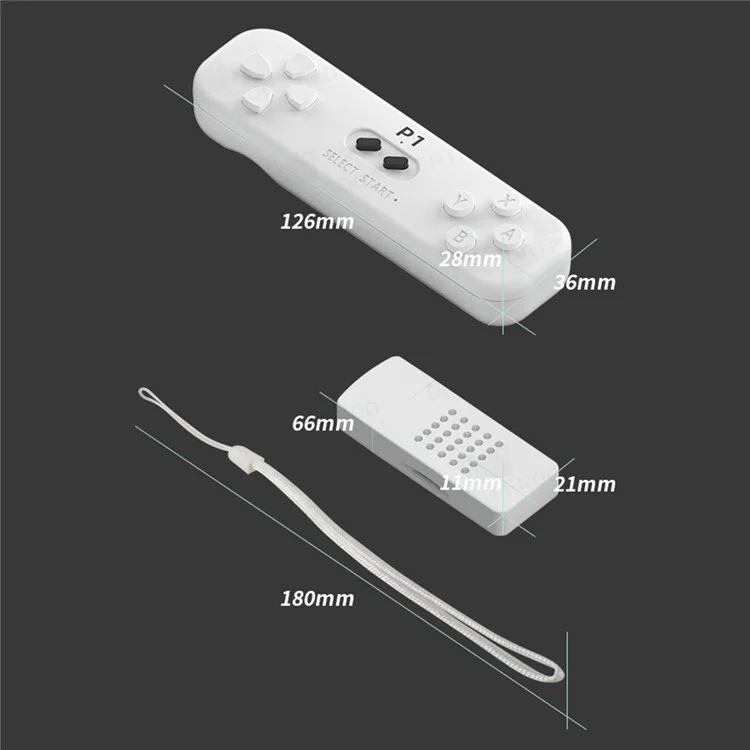 DATA FROG Y2 FIT Eingebautes 1086 Spiele HD-TV-Videospielstick Doppelter kabelloser Gamepad
