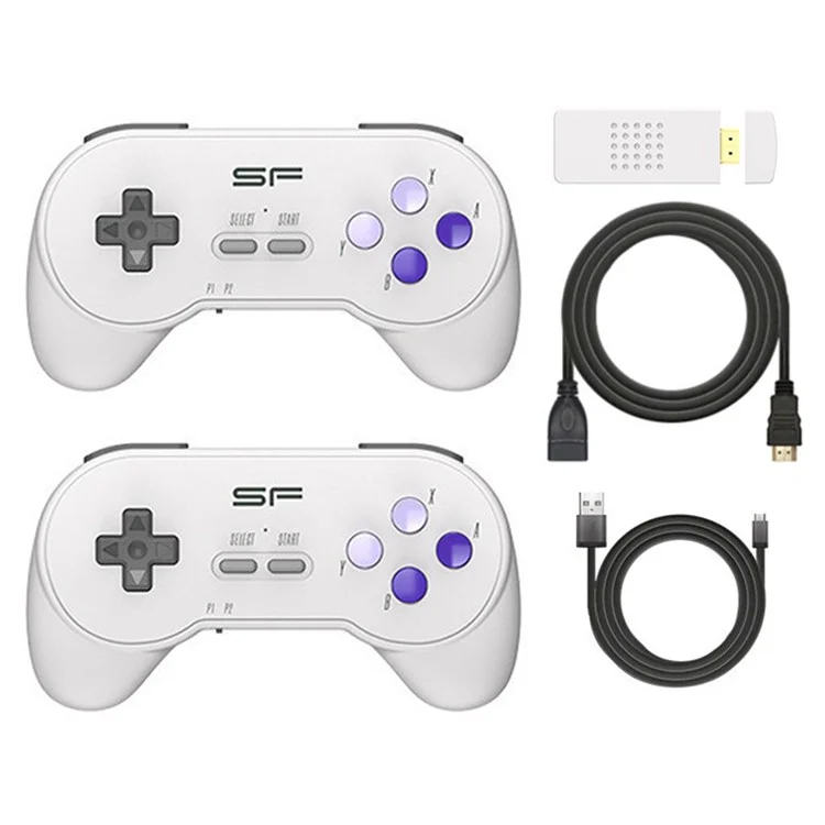 DATA FROG Y2 SF HD-kompatibles Game Stick SFC / FC Gamepads Dual Wireless Controller, 3000+ Spiele