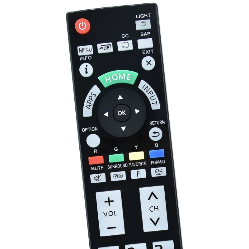N2QAYB000862 For Panasonic Television Replacement Remote Control with Easy to Use Button