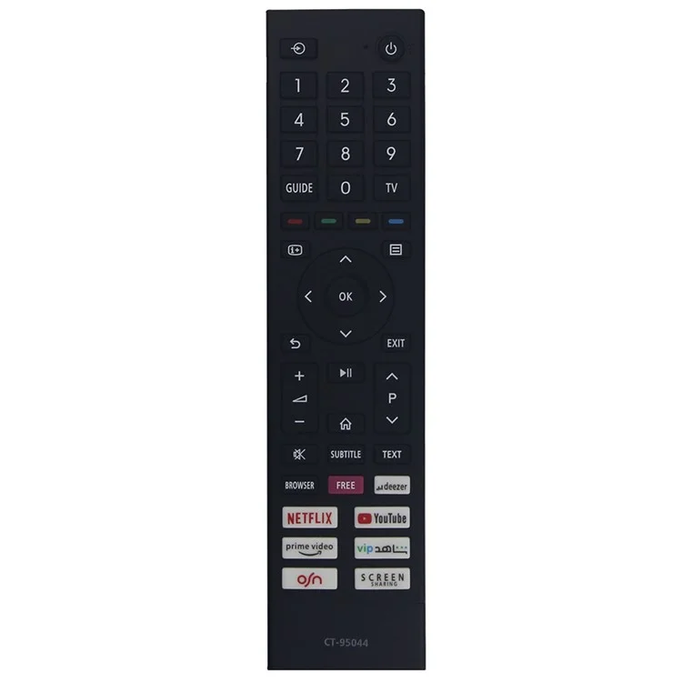CT-95044 For Toshiba Television Remote Control Ergonomic TV Controller
