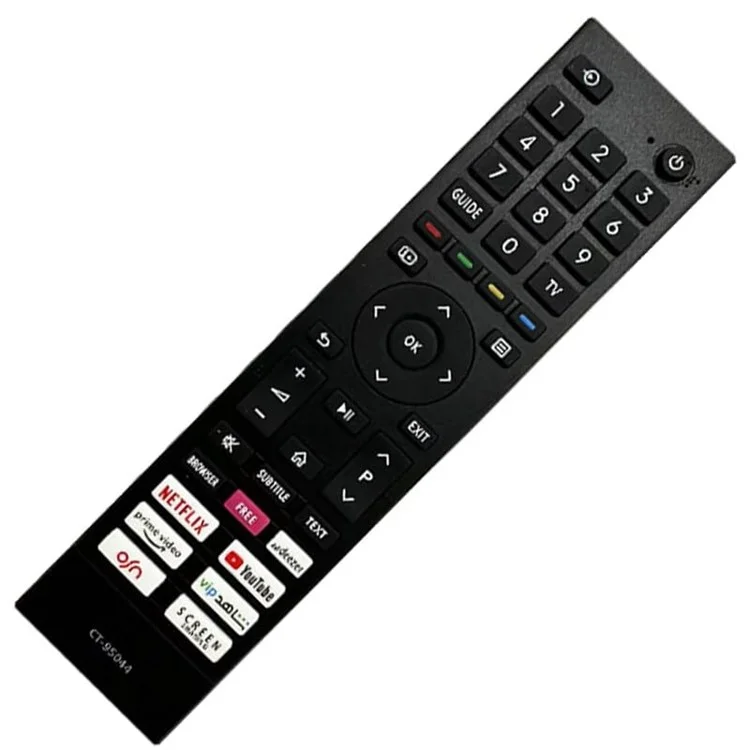 CT-95044 For Toshiba Television Remote Control Ergonomic TV Controller