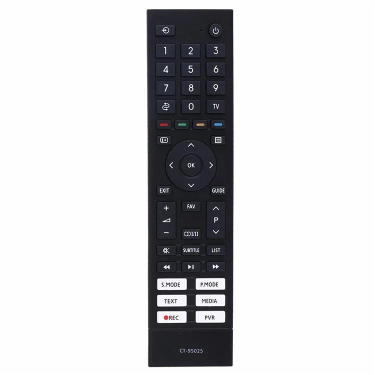CT-95025 For TOSHIBA TV Replacement Remote Control ABS Plastic Television Remote