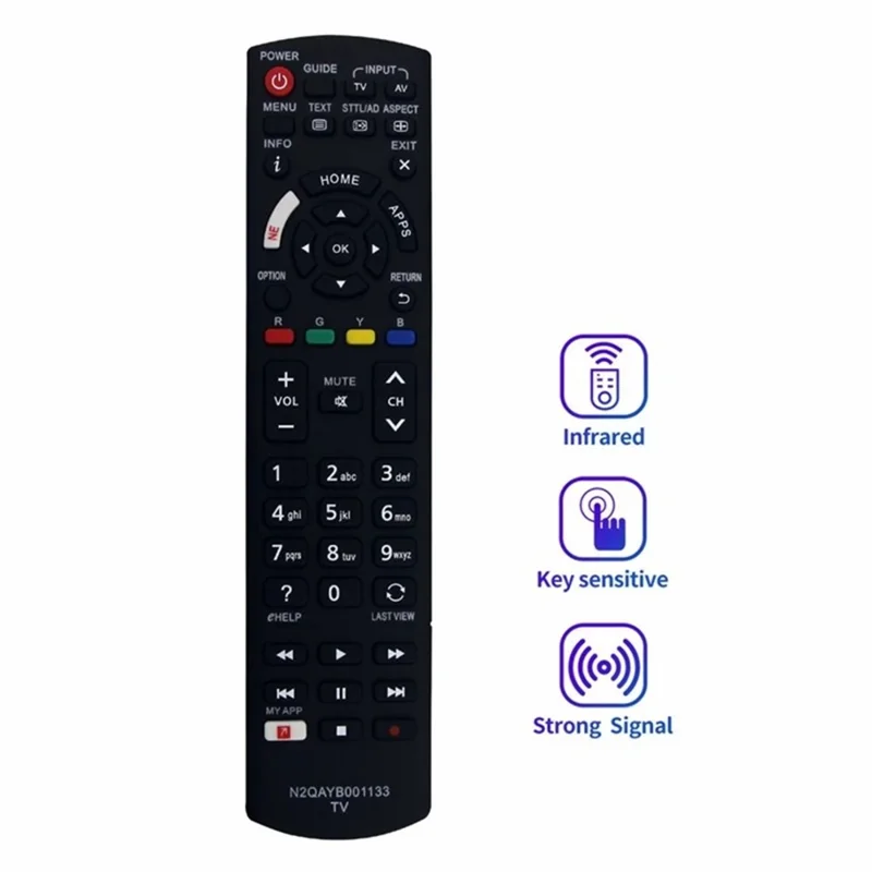 N2QAYB0001133 TV Controller for Panasonic Television Replacement Remote Control