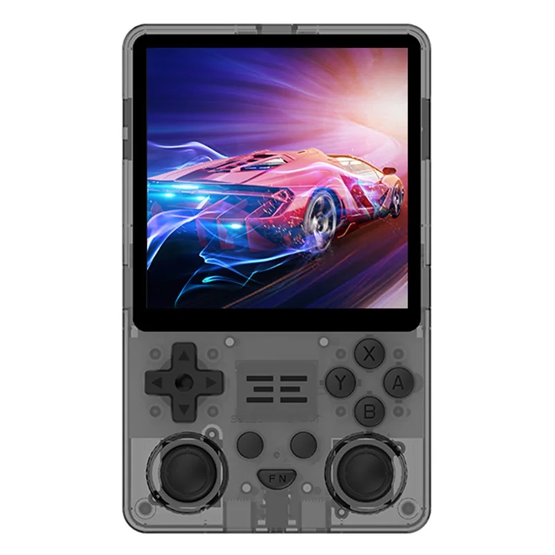 POWKIDDY RGB20SX 4 inch Screen Video Handheld Game Console (16+64G) - Transparent Black