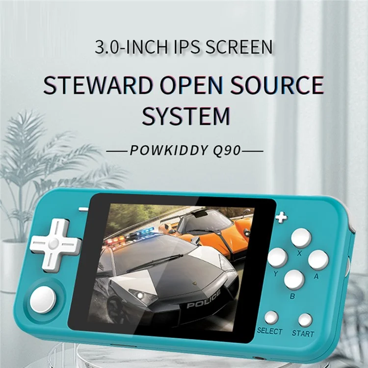 POWKIDDY Q90 Mini Size Retro Video Game Console without Built-In System Memory Card
