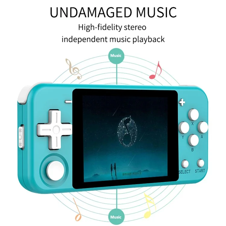 POWKIDDY Q90 Mini Size Retro Video Game Console without Built-In System Memory Card