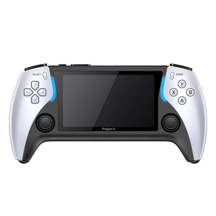 PROJECT X Handheld Retro Game Console 4,3-Zoll-IPS-Bildschirm Unterstützt Dualspieler-Kampf mit Dual-Controllern