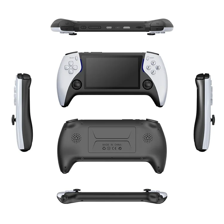 PROJECT X Handheld Retro Game Console 4,3-Zoll-IPS-Bildschirm Unterstützt Dualspieler-Kampf mit Dual-Controllern