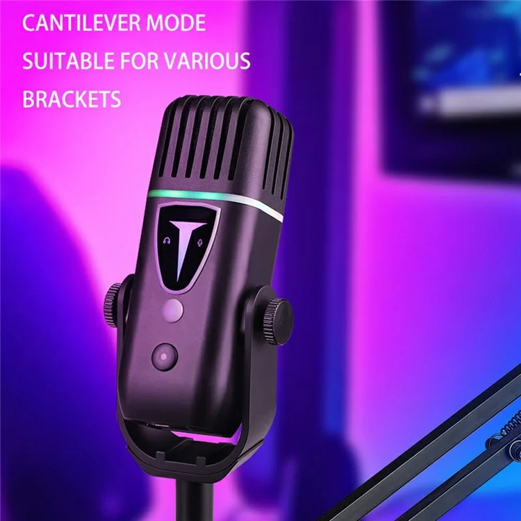 Microphone de bureau plug and play PDO-30 à haute sensibilité pour e-sports et jeux, microphone à condensateur