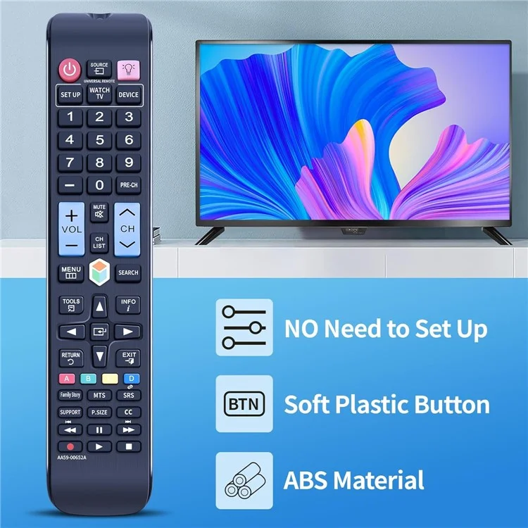AA59-00652A For Samsung TV Remote Controller Replacement ABS Television Remote Control