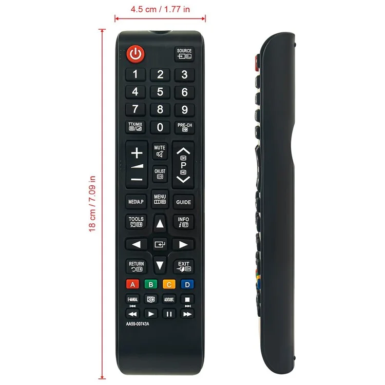 AA59-00743A For Samsung TV Remote Controller Replacement ABS Television Remote Control