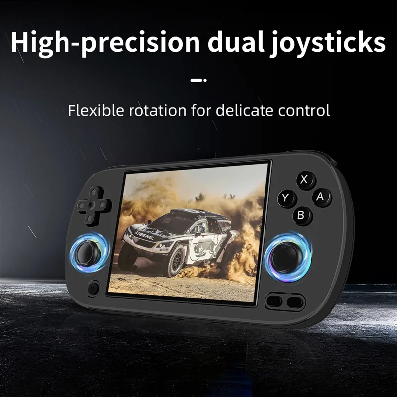 ANBERNIC RG40XXH 4.0 Inch IPS Screen Bluetooth + WiFi Handheld Video Game Console, with 64G+256G TF Card - Black
