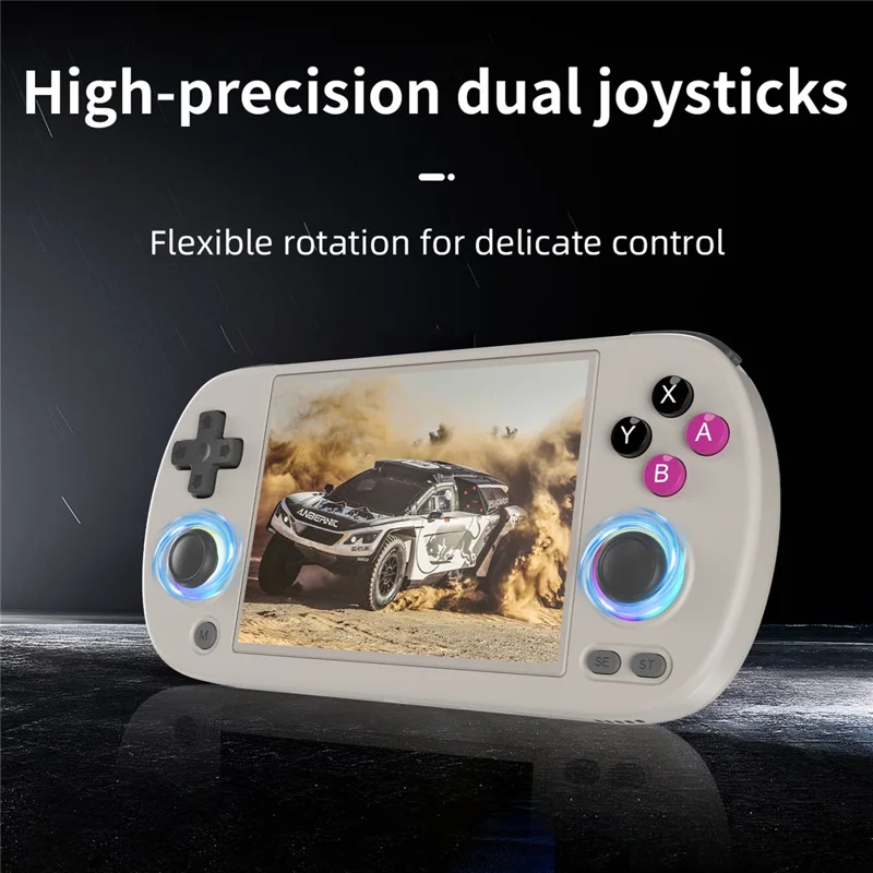 ANBERNIC RG40XXH 4.0 Inch IPS Screen 64G Bluetooth + WiFi Handheld Video Game Console, with 128G TF Card - Grey