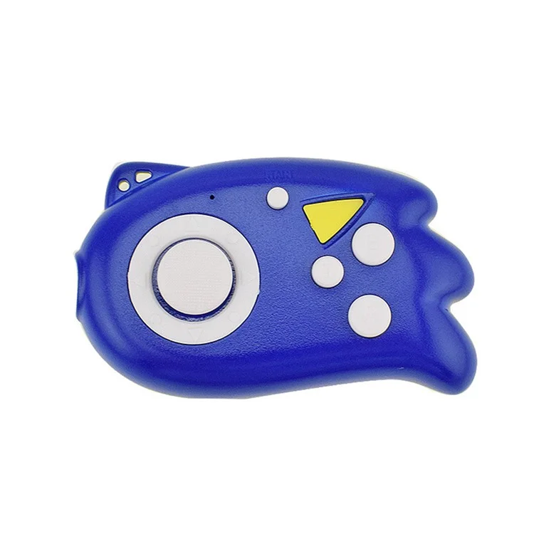 DATA FROG Portable 8-Bit Retro TV Game Console Built-in 89 Games Mini Controller - Blue+Yellow