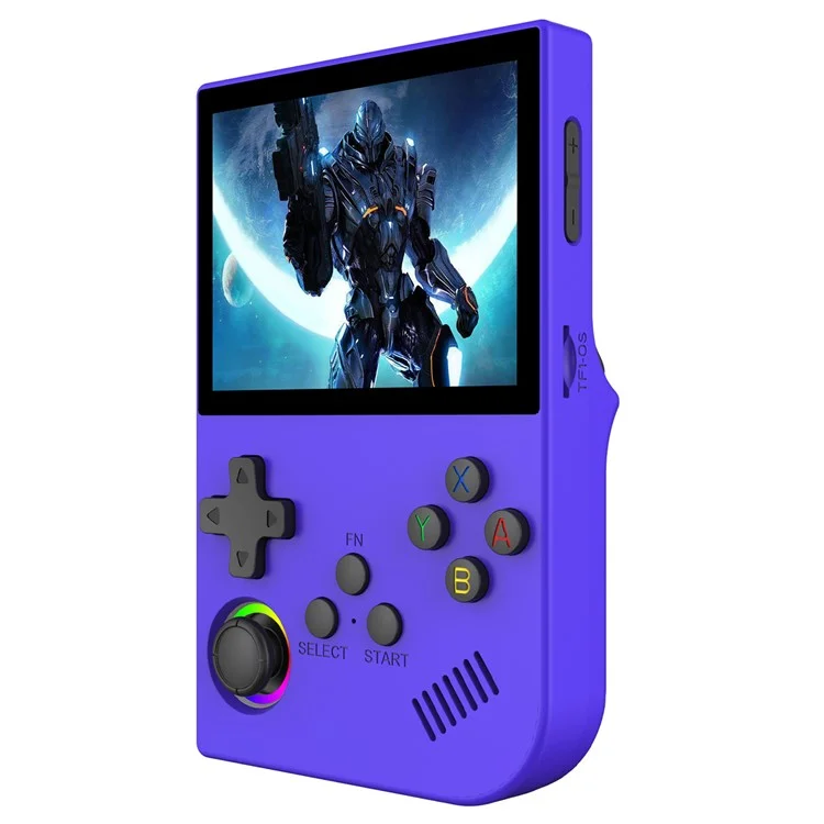 XGB36 3,5 Zoll Display Open-Source Handheld-Spielkonsole mit Retro-Arcade-Spielen, 5+128G - Blau