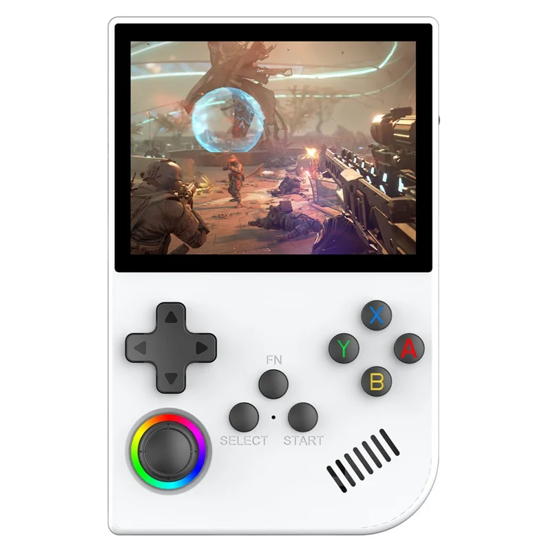 XGB36 3.5-inch Display Open-Source Handheld Game Console with Retro Arcade Games, 5+64G - White