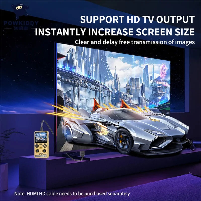 POWKIDDY RGB20PRO 64G Retro Handheld Gaming Console 3.2-inch IPS Screen - Matcha Green