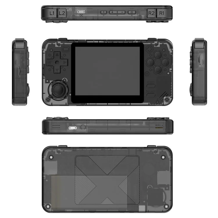 POWKIDDY RGB10X 64G Handheld Game Console 3.5 Inch 4:3 IPS Screen Video Game Player - Black