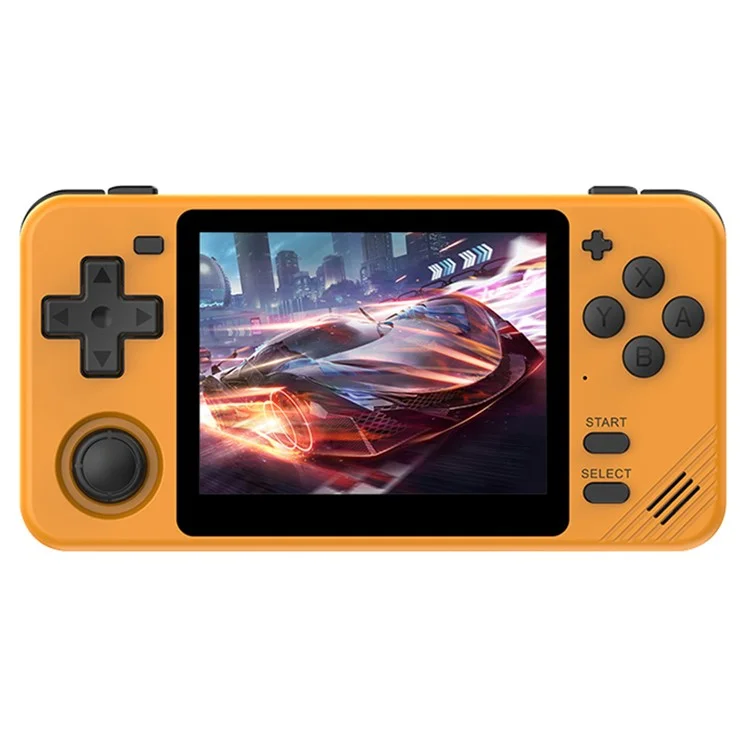 POWKIDDY RGB10X 128G Portable Game Console 3.5 Inch 4:3 IPS Screen Video Game Player - Yellow