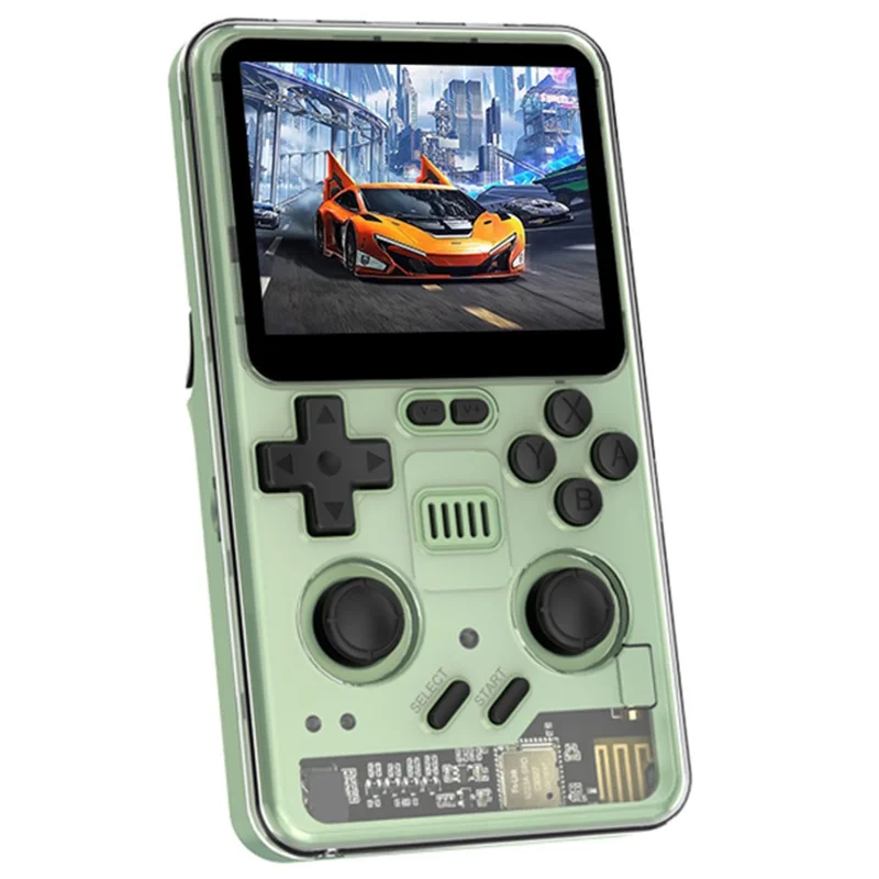 POWKIDDY RGB20PRO 128G Retro Handheld Gaming Console 3.2-inch IPS Screen - Matcha Green