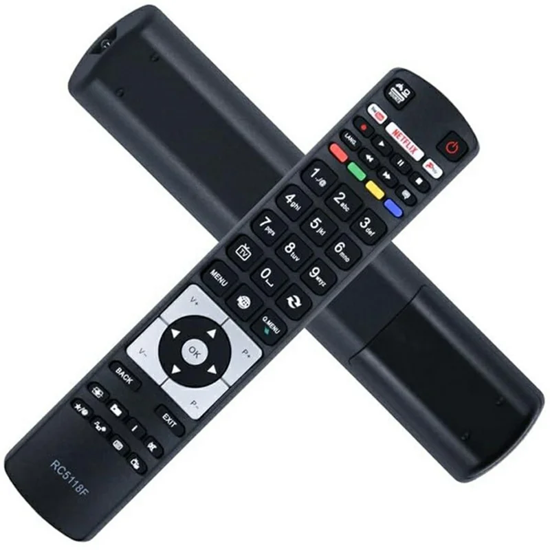 Télécommande RC5118F pour téléviseur Hitachi, contrôle à distance de télévision en ABS, portée de 1 à 8 mètres.