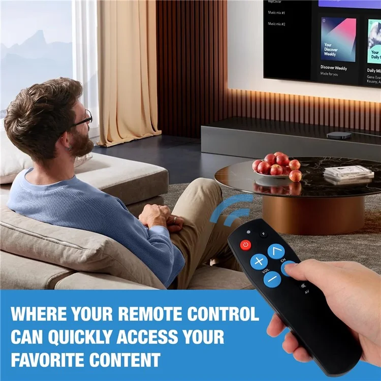 Control remoto IR de 7 botones para televisor, decodificador, DVD, VCD, controlador inteligente de aprendizaje