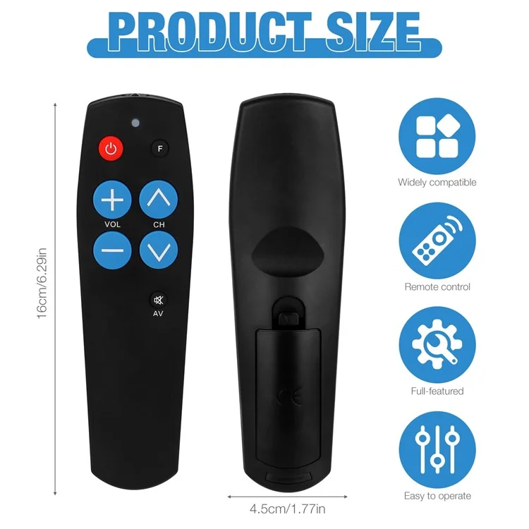 Control remoto IR de 7 botones para televisor, decodificador, DVD, VCD, controlador inteligente de aprendizaje